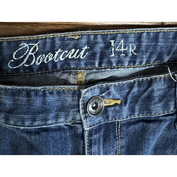 Tommy Hilfiger‎ Hipster Boot Cut Low Rise DenimJeans Womens Sz 14R - Picture 2 of 6